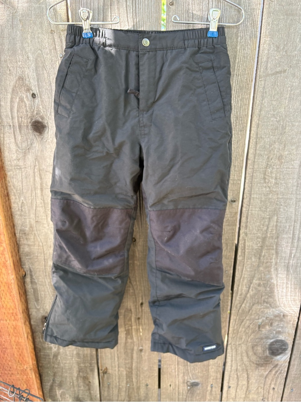 Lands' End Black Kids Snow Pants with Label
